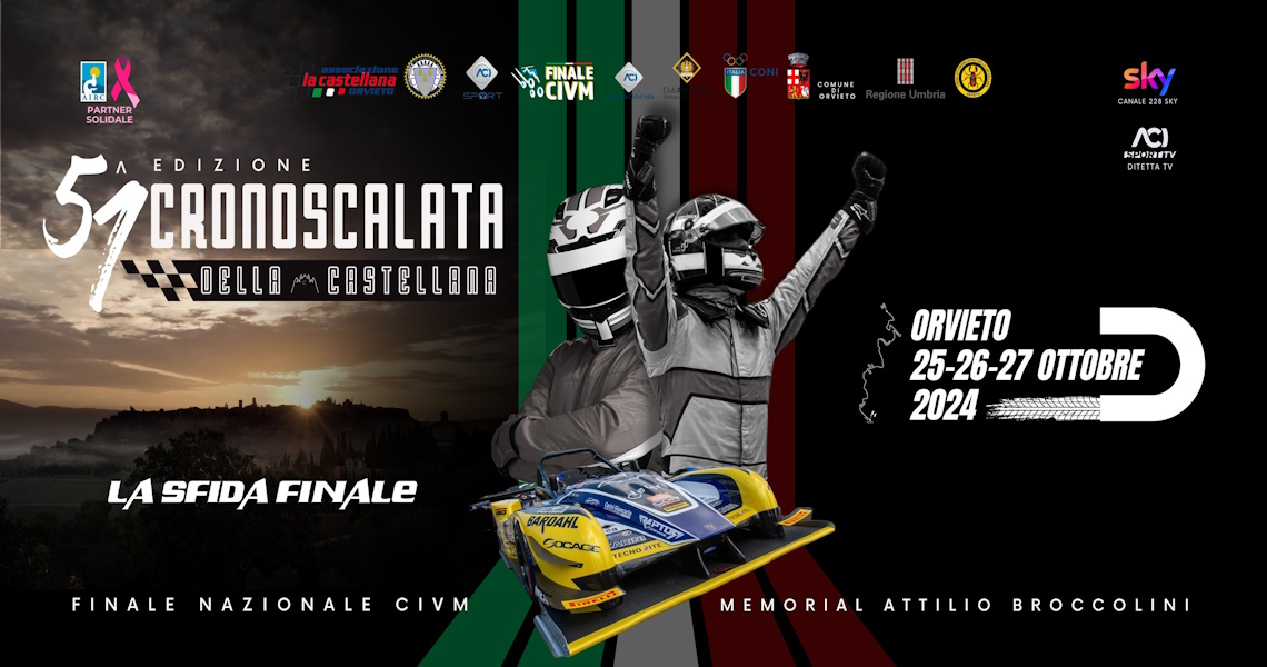 playbill Cronoscalata della Castellana 2024 - Orvieto